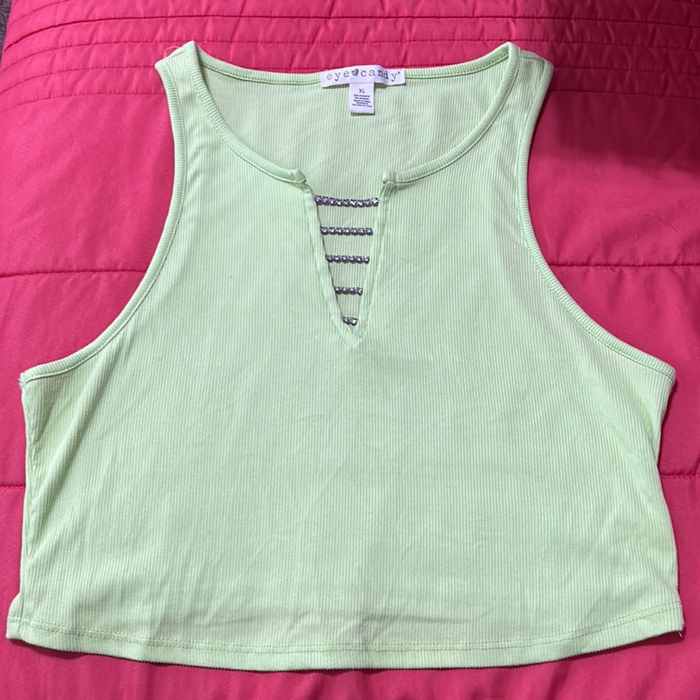 Neon green top xl